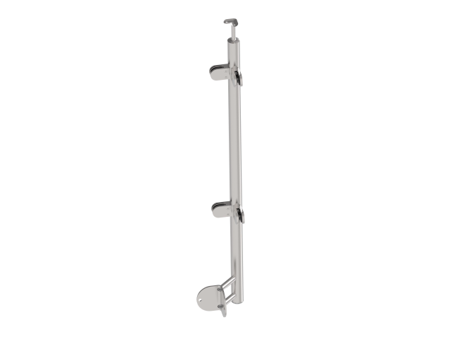Stainless steel pole AISI304, D42,4/4xmodel22/H100